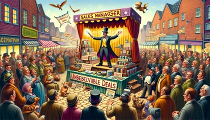 The Enchanting Pitch: A Sales Manager's Magical Marketplace
