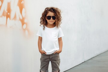 child wearing white t-shirt - 750207614