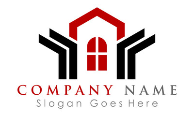 real estate building property logo vector