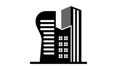 building vector illustration, skyscraper building logo
