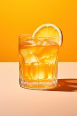 Minimalistic trendy photo of cocktail