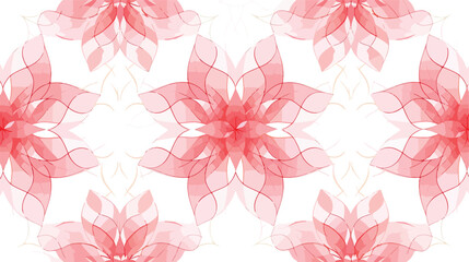 Flower geometric pattern. Seamless vector background