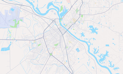 Alexandria Louisiana Map, Detailed Map of Alexandria Louisiana