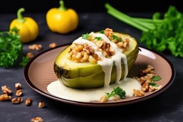 Cheesy Stuffed Zucchini with Minced Meat and Corn