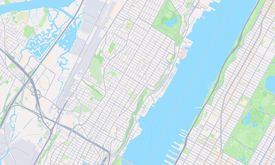 West New York New Jersey Map, Detailed Map of West New York New Jersey