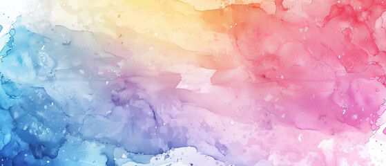 A gentle watercolor background blending soft pastel hues creating a serene gradient effect - obrazy, fototapety, plakaty