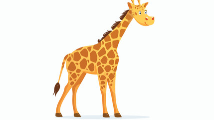 Giraffe cartoon animal isolated illustration isolate