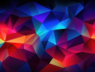 Vibrant Abstract Background With Triangles