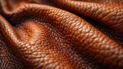 Deurstickers Luxurious leather texture background, exuding elegance and sophistication. © maxdesign202
