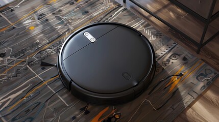 robot vacuum cleaner, house cleaning, smart home - obrazy, fototapety, plakaty