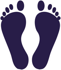 足跡イラストアイコン