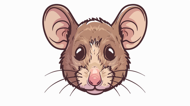 Mouse head animal cartoon isolated illustration isol
