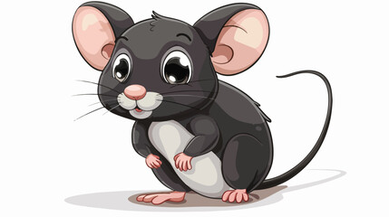 Mouse little animal cartoon isolated illustration is