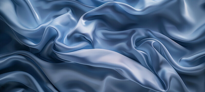 The sumptuous texture of silk, with its smooth surface and delicate sheen, reminiscent of moonlit waters