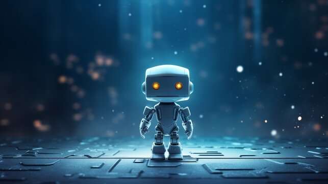  toy robot on a colorful background