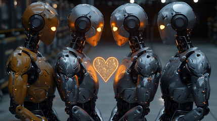 Head-to-head robots discover love