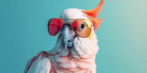 portrait of a parrot - obrazy, fototapety, plakaty
