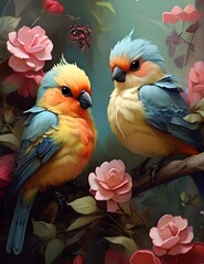 couple of parrots