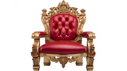 Throne chair Isolated ai generated