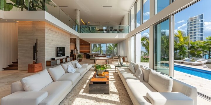 luxury modern house in Miami Beach