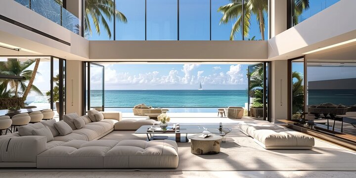Luxury modern house in Miami Beach