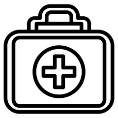 Medical Kit Icon Vector - Sign or Symbol