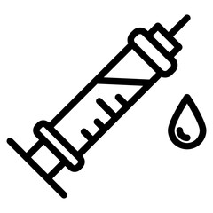 Syringe, injection icon vector.