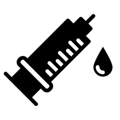 Syringe, injection icon vector.