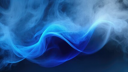Obraz premium steamy mist scarey dust colours magic zapped effect curve sapphire halloween dark pattern fog steam Blue texture abstract smoke swirl aura smoke smog background ambience para fume haze blue smoky