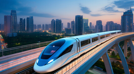 Fototapeta premium The Futuristic Express