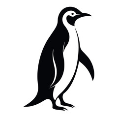 Penguin Vector Illustration  Silhouette