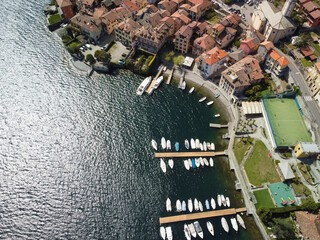 View of the harbor and Piazzetta in summer. Portofino, Liguria, Italy
