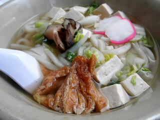 Tofu Soup with Noodles and Vegetables