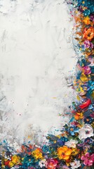 Fototapeta premium World Art Day background. Copy space. The concept abstract background. Colorful background. 