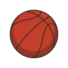 Fototapeta premium Basketball vector illustration isolated on white background