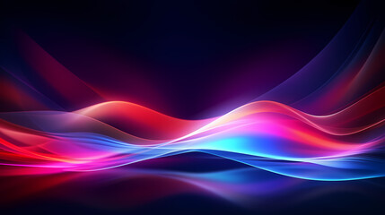 Obraz premium Looping 3D animation, abstract neon background