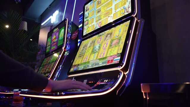  Slot machines in the casino, play your game in casino.