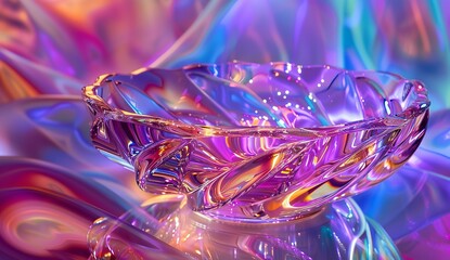 Swirls of purple, pink, and blue in a fluid abstract design