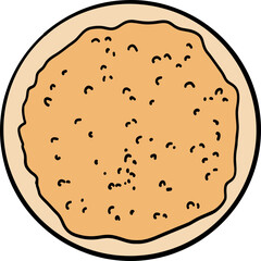 Farfel. Jewish food. Hand drawn vector ink illustration.