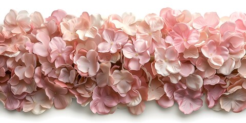 Obraz premium pink rose petals banner
