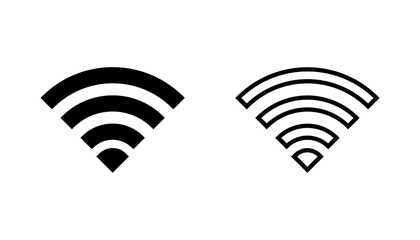 Wifi icon set. signal vector icon. Wireless  icon vector