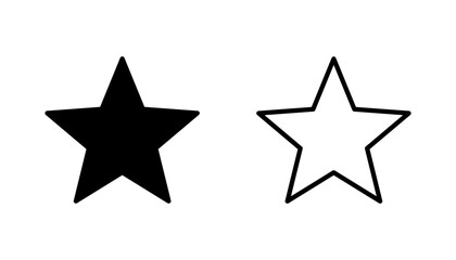 Star Icon set. rating icon vector. favourite star icon