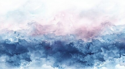 Soothing watercolor backdrop sets calming stage for beauty products promoting serenity.