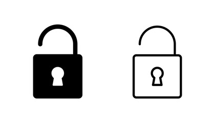 Lock icon set. Padlock icon vector. Encryption icon. Security symbol
