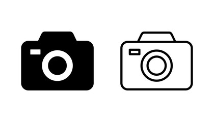 Camera icon set. photo camera icon. camera photography icon.