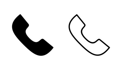 Call icon set. telephone icon vector. phone icon vector. contact us