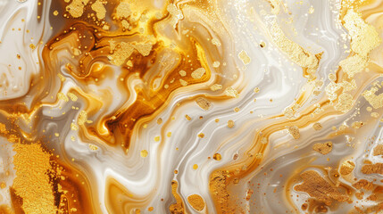 This image depicts swirling gold lines on a creamy white background creating an opulent pattern