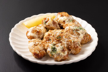 鶏つくねのチーズ焼き