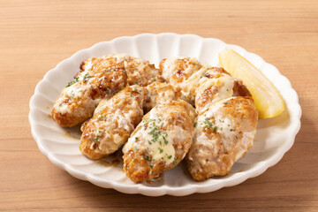 鶏つくねのチーズ焼き