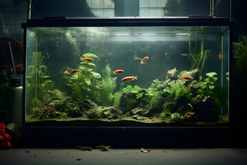 Beautiful aquarium, beautiful fishtank, home aquarium